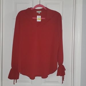 Red blouse new with tags